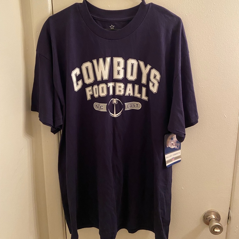 Cowboys Football Navy Tee (2) NEW w/ tags